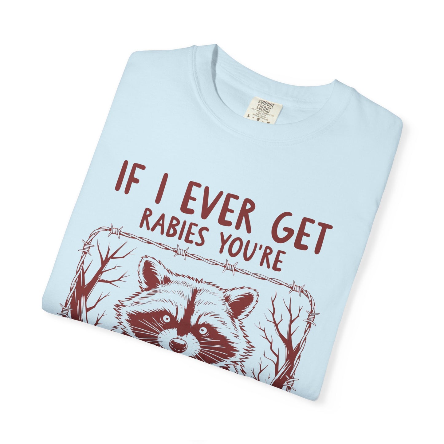 Funny Racoon Bitin' List Tee