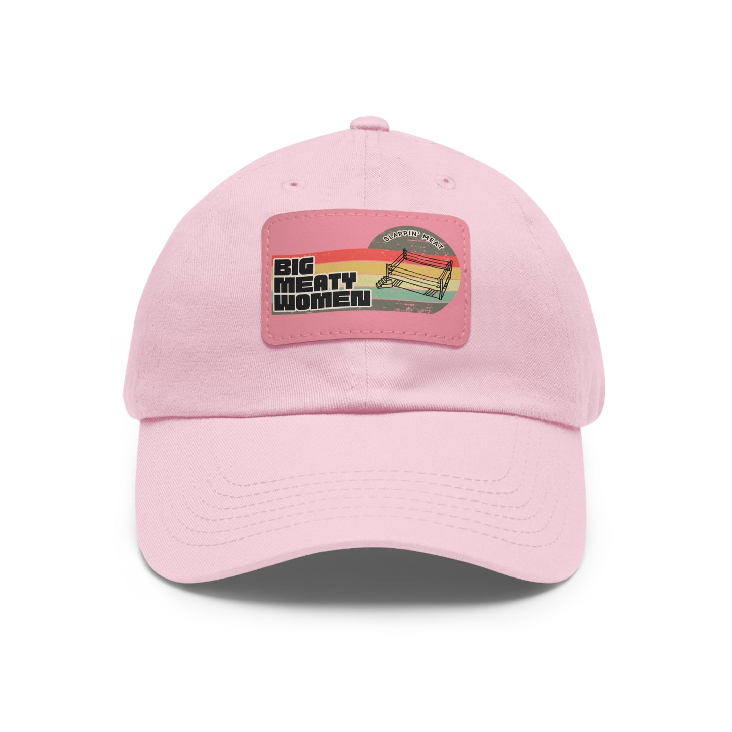 Dad Hat with Leather Patch - Vintage Big Meaty Women