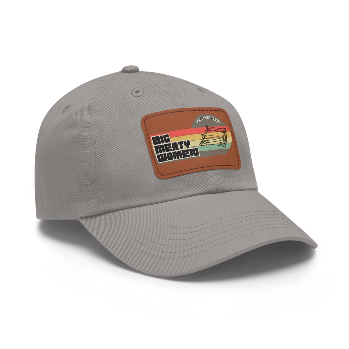Dad Hat with Leather Patch - Vintage Big Meaty Women