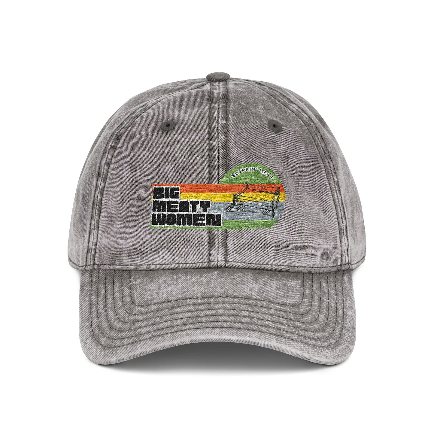 Vintage Big Meaty Women Embroidered Cap