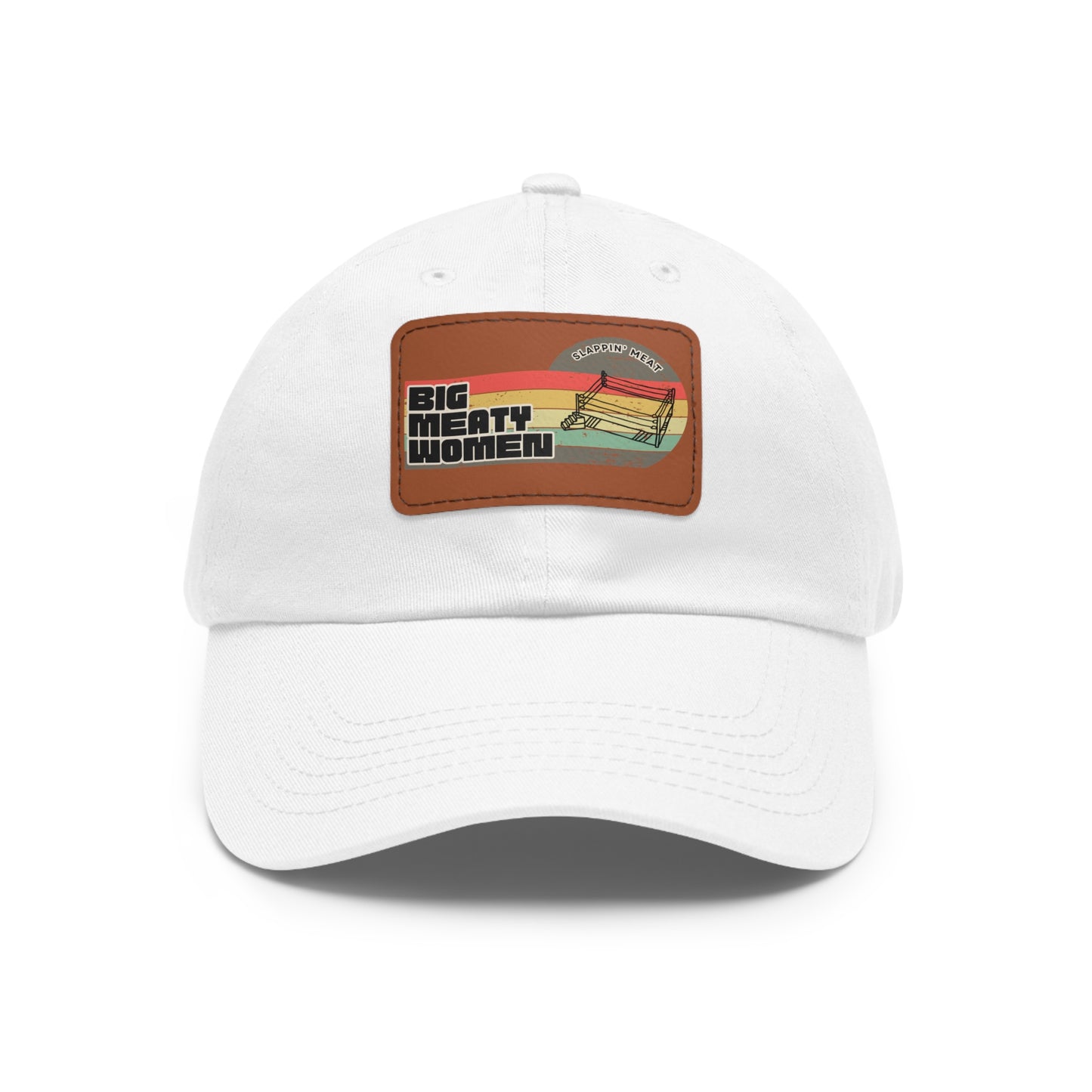 Dad Hat with Leather Patch - Vintage Big Meaty Women