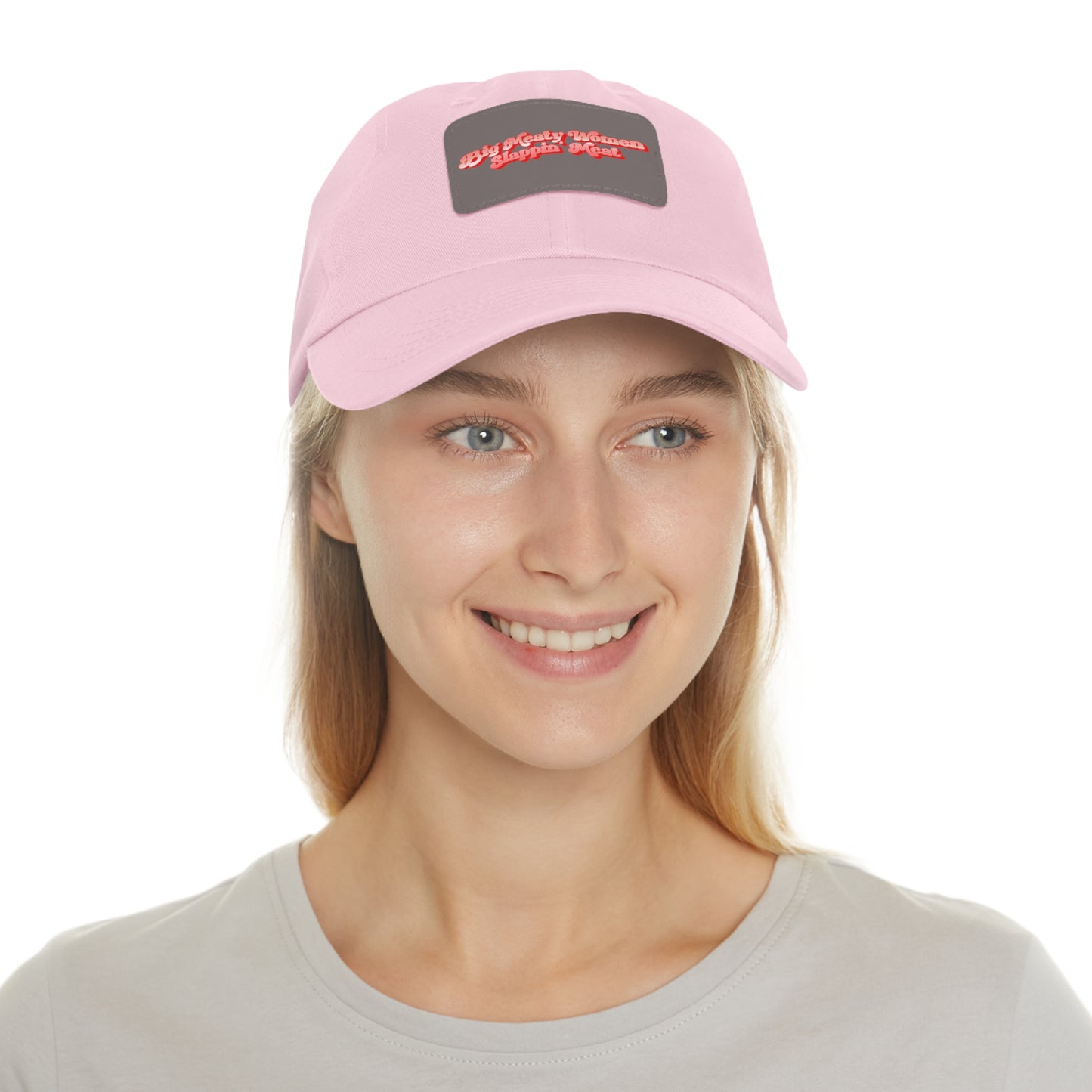 Dad Hat with Leather Patch - Retro Big Meaty Women