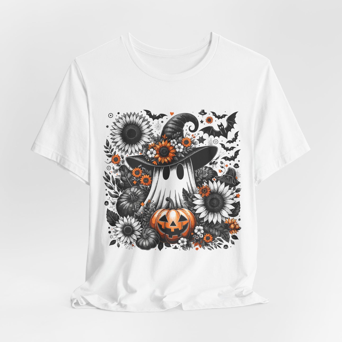 Halloween Ghost and Pumpkin Tee