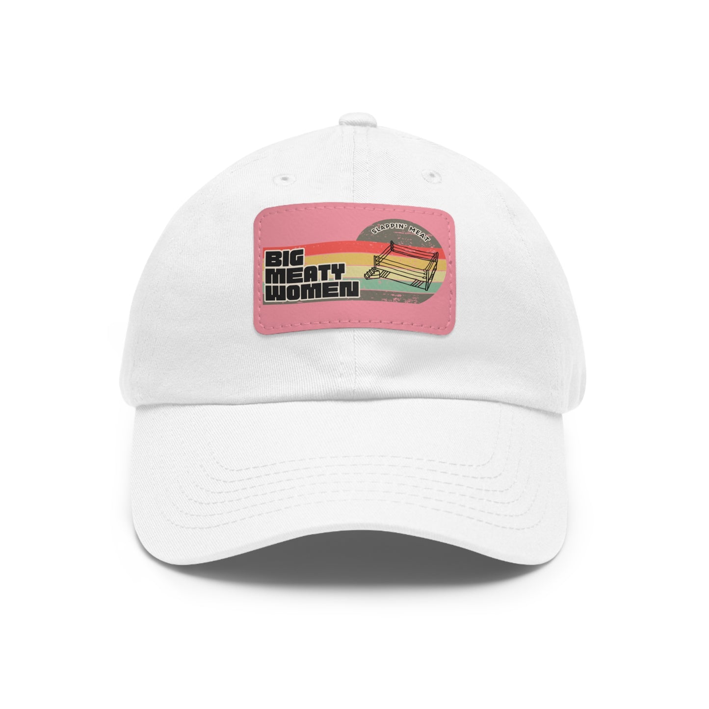 Dad Hat with Leather Patch - Vintage Big Meaty Women