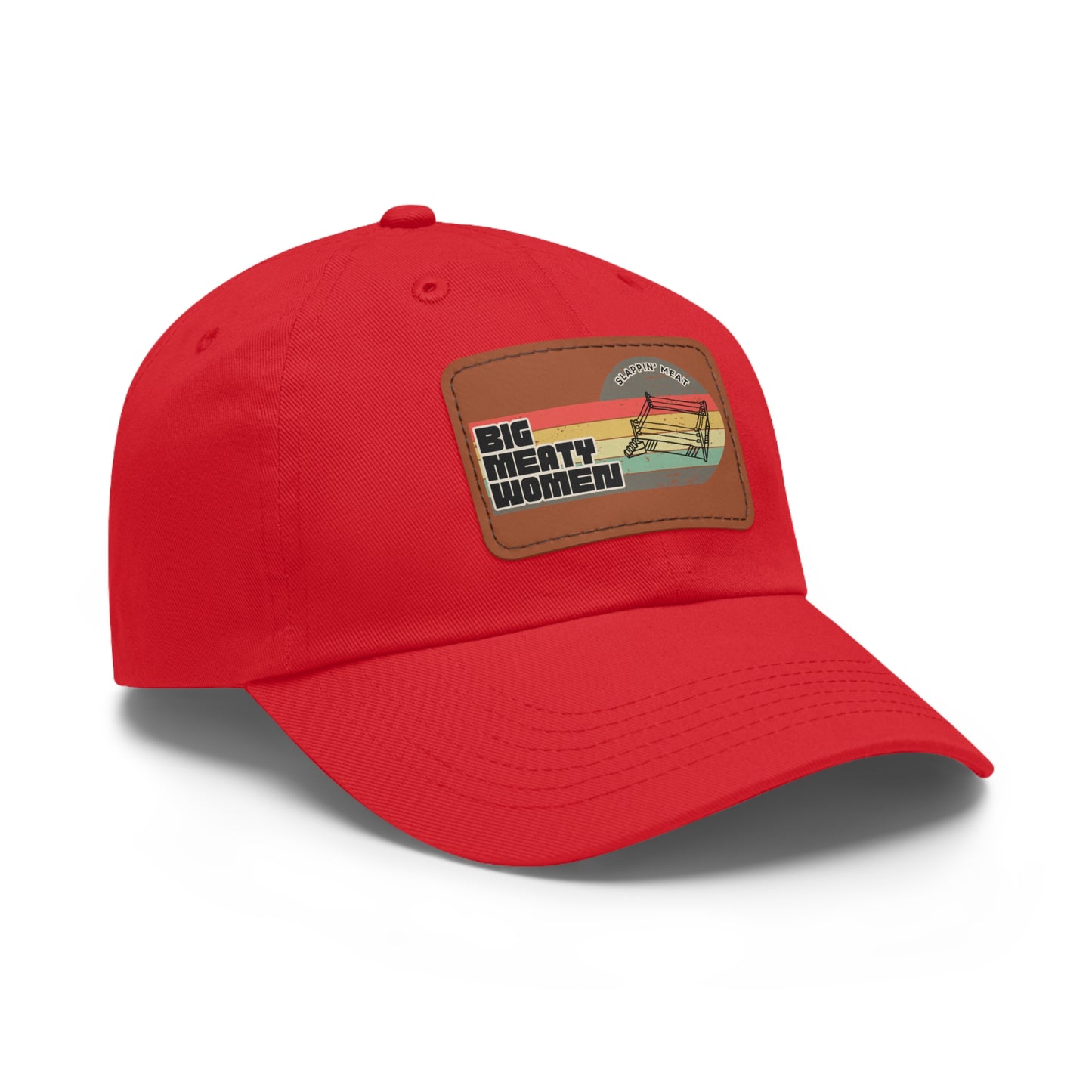 Dad Hat with Leather Patch - Vintage Big Meaty Women
