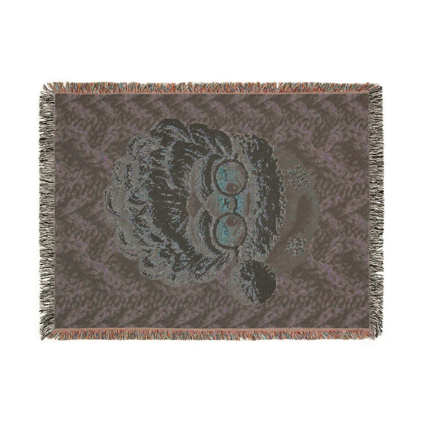 Faux Yarn Festive Santa Woven Blanket