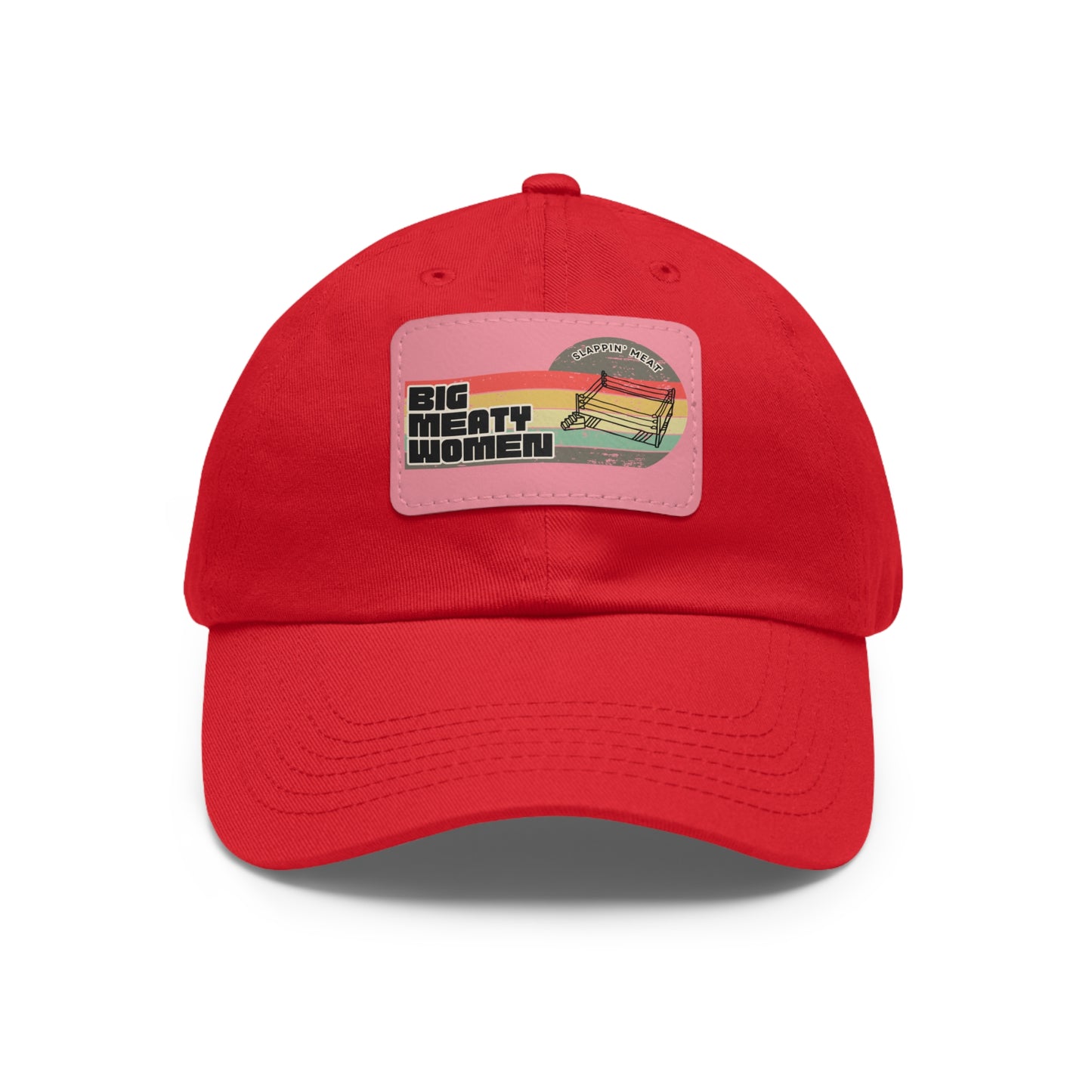 Dad Hat with Leather Patch - Vintage Big Meaty Women