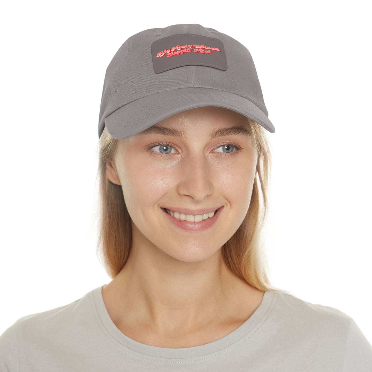 Dad Hat with Leather Patch - Retro Big Meaty Women