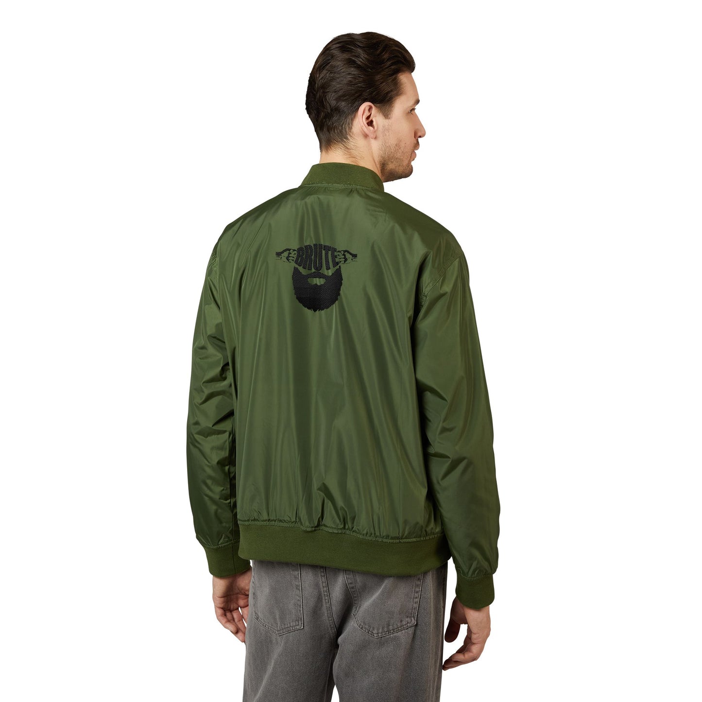 Brute Embroidered Bomber Jacket
