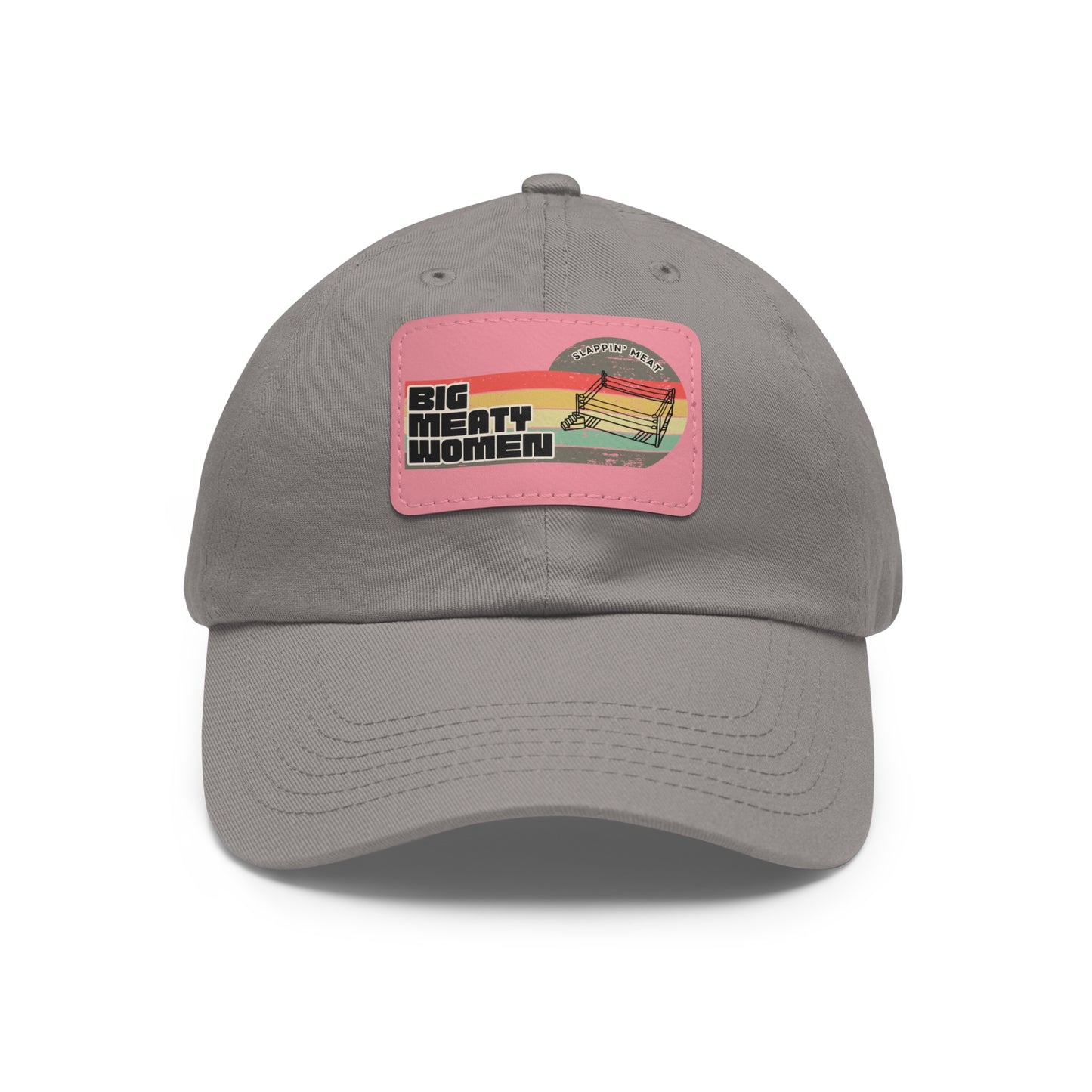 Dad Hat with Leather Patch - Vintage Big Meaty Women