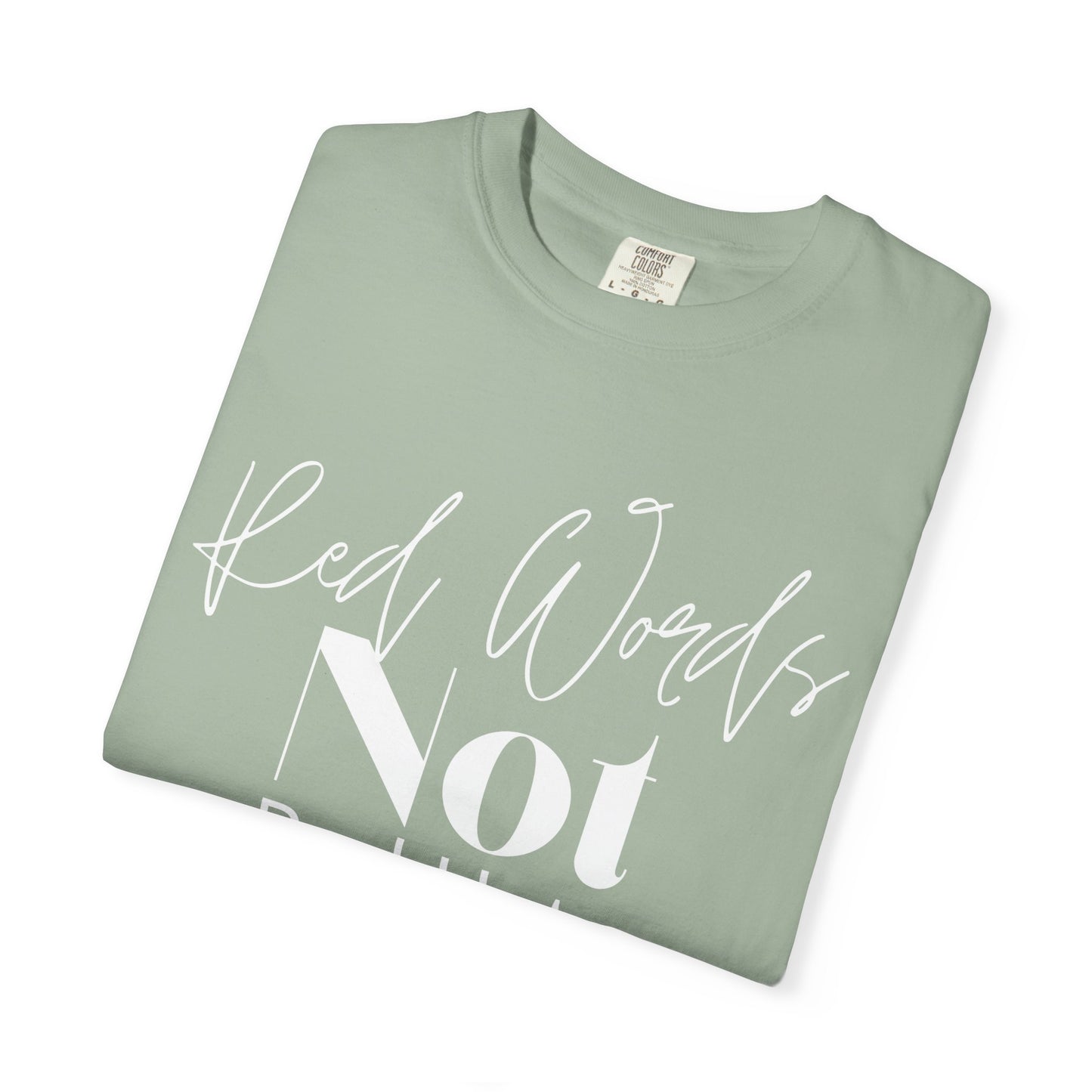 Red Worlds Not Red Hats Tee