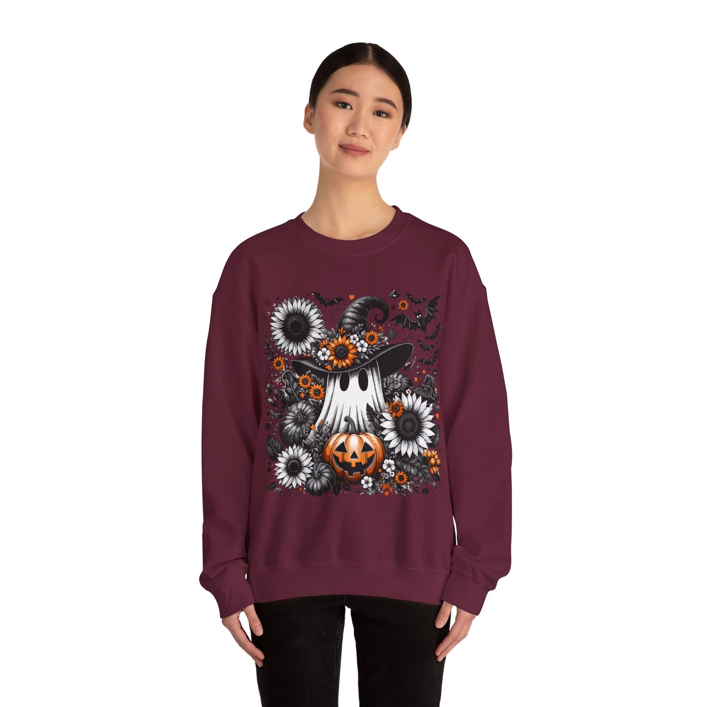 Spooky Floral Halloween Sweatshirt