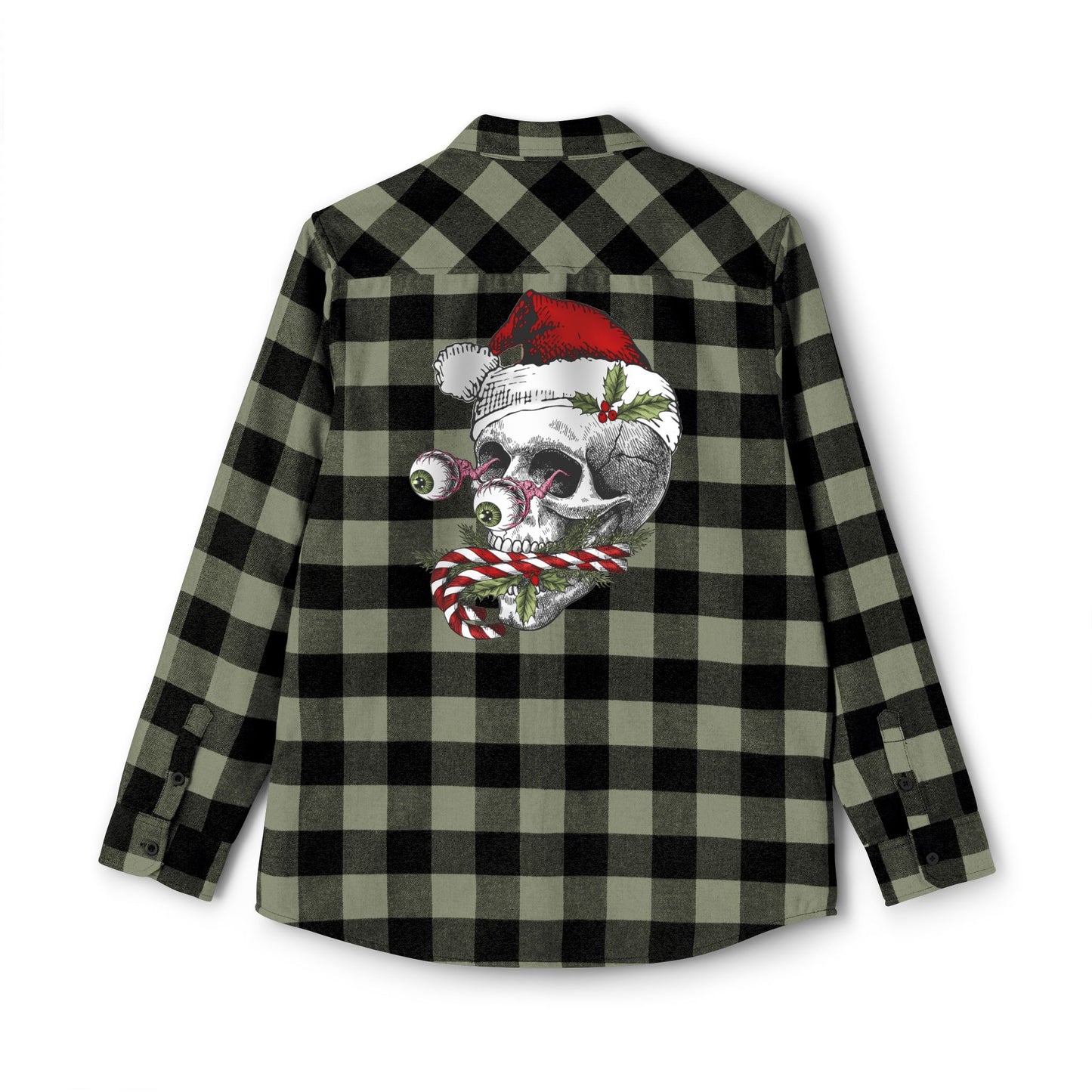 Christmas Skull Flannel Shirt
