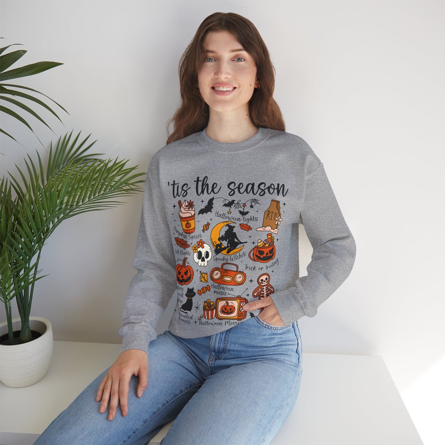 'Tis the Season Cozy Halloween Sweatshirt