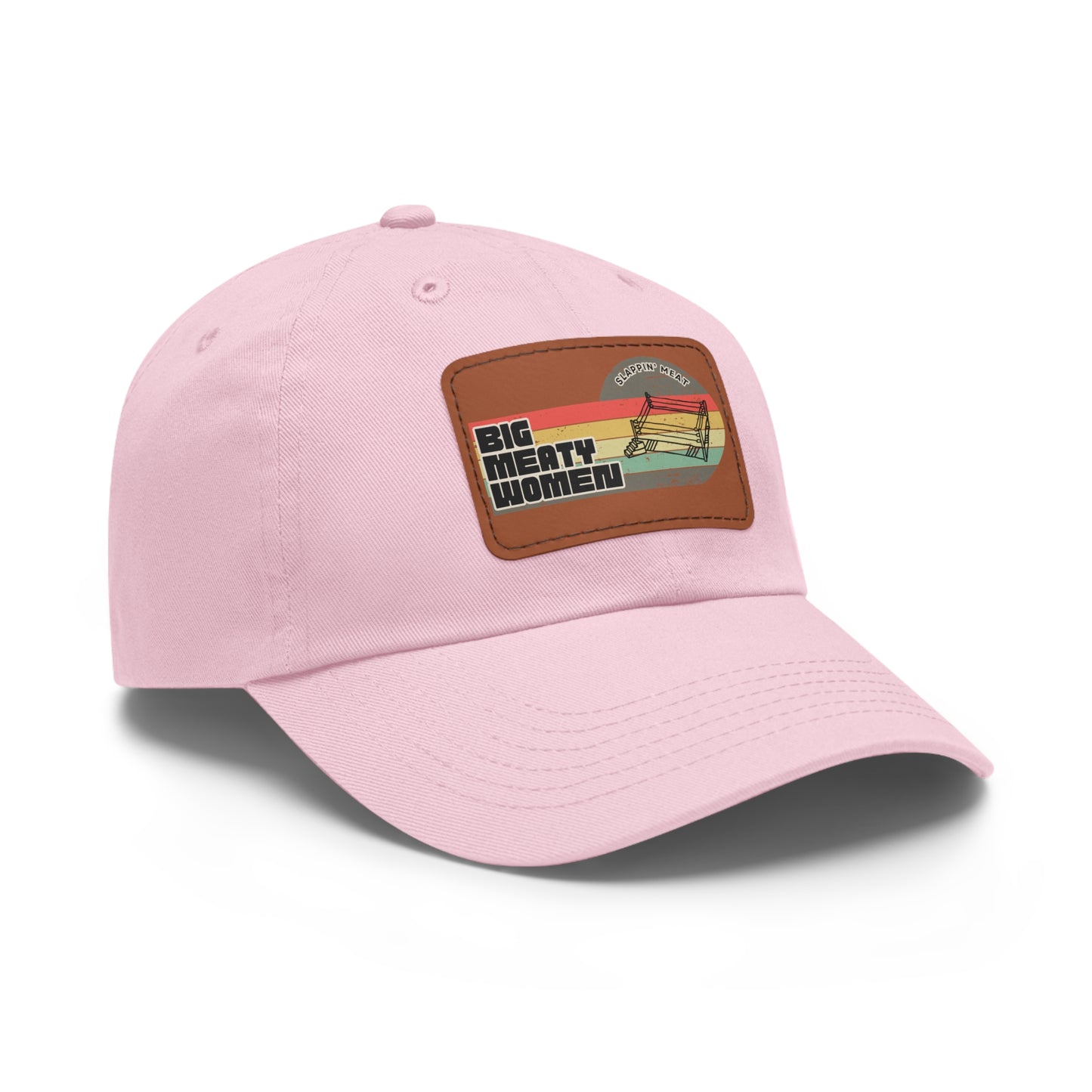Dad Hat with Leather Patch - Vintage Big Meaty Women