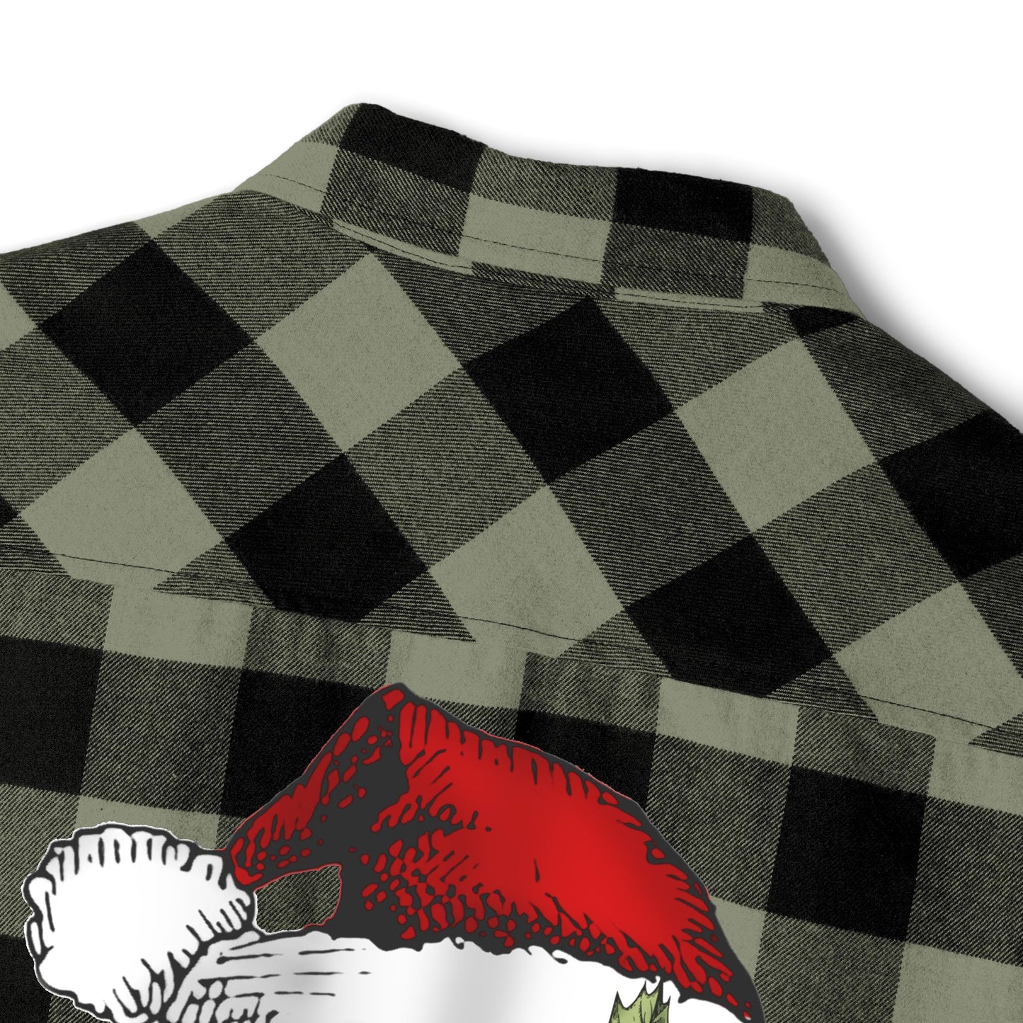 Christmas Skull Flannel Shirt