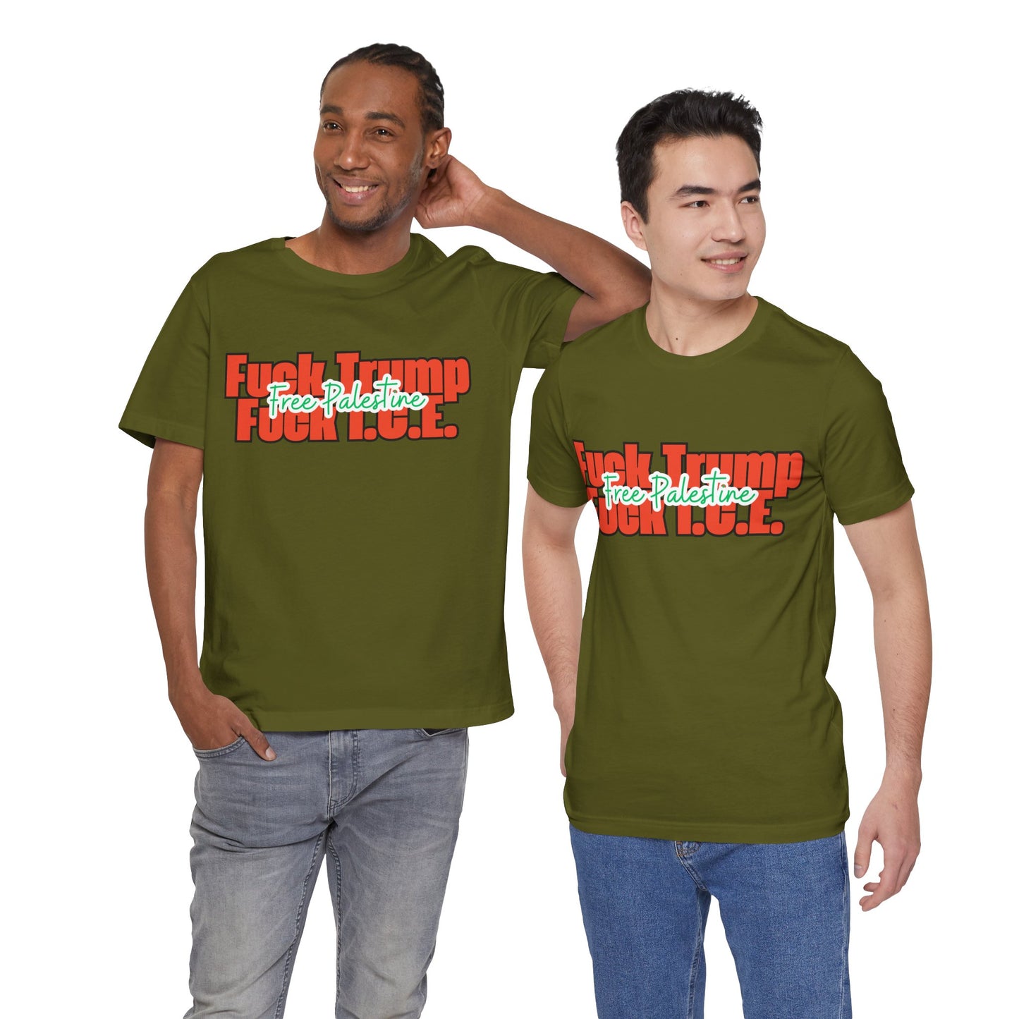 Free Palestine, Anti Trump, Anti I.C.E Tee