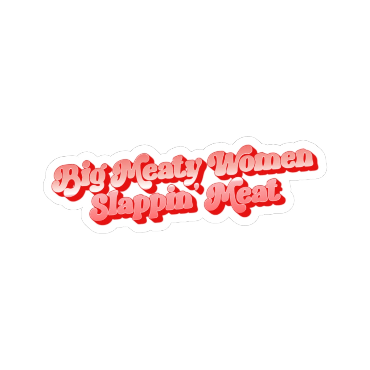 Retro Big Meaty Women Stickers