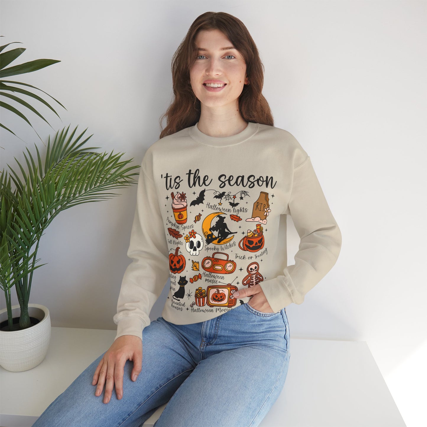 'Tis the Season Cozy Halloween Sweatshirt