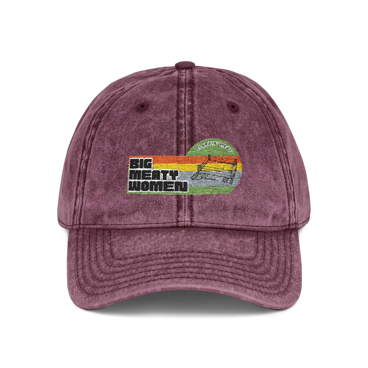 Vintage Big Meaty Women Embroidered Cap