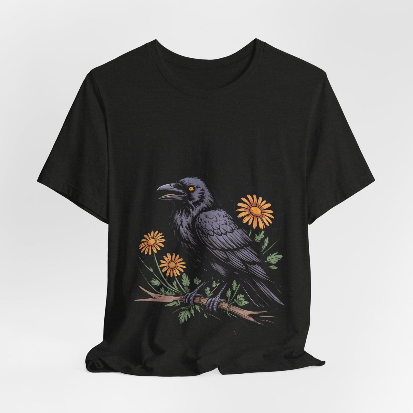 F-caw-f Raven Edgy Raven Graphic Tee