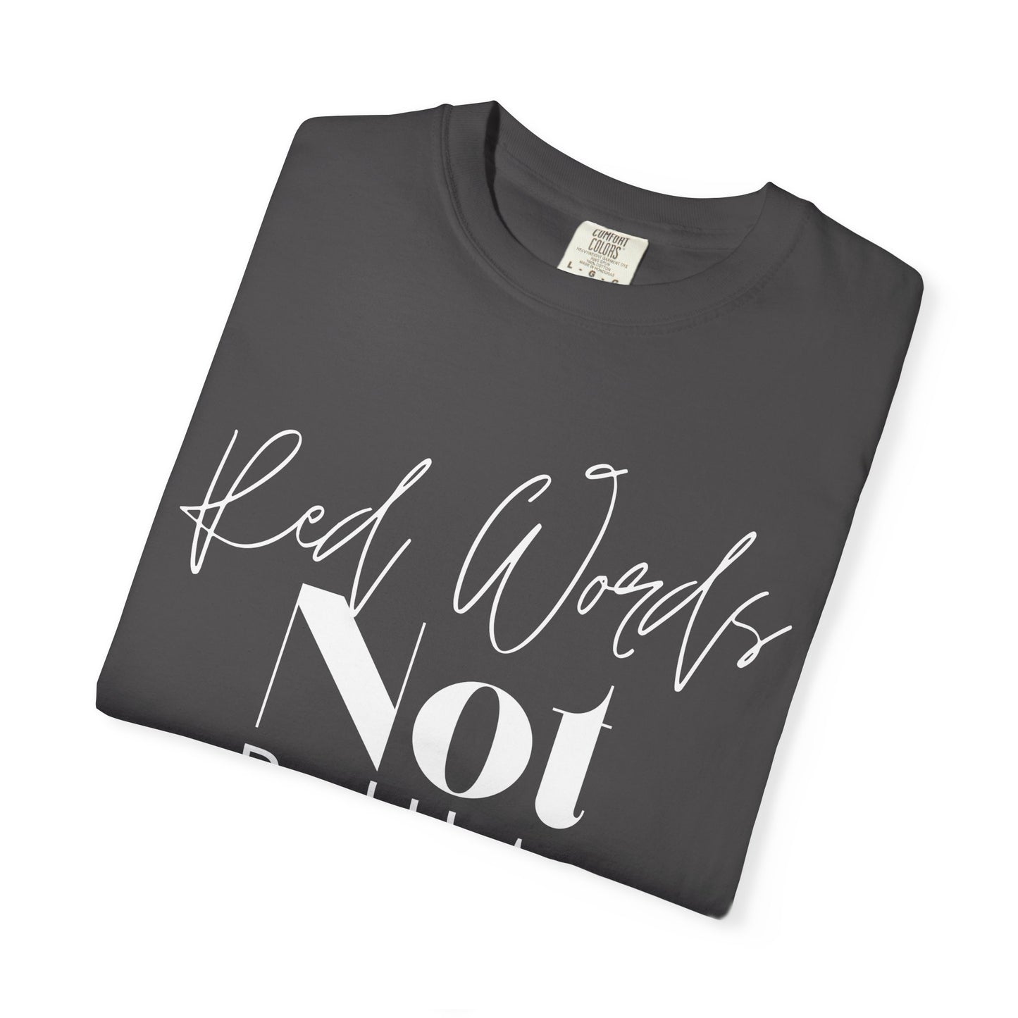 Red Worlds Not Red Hats Tee