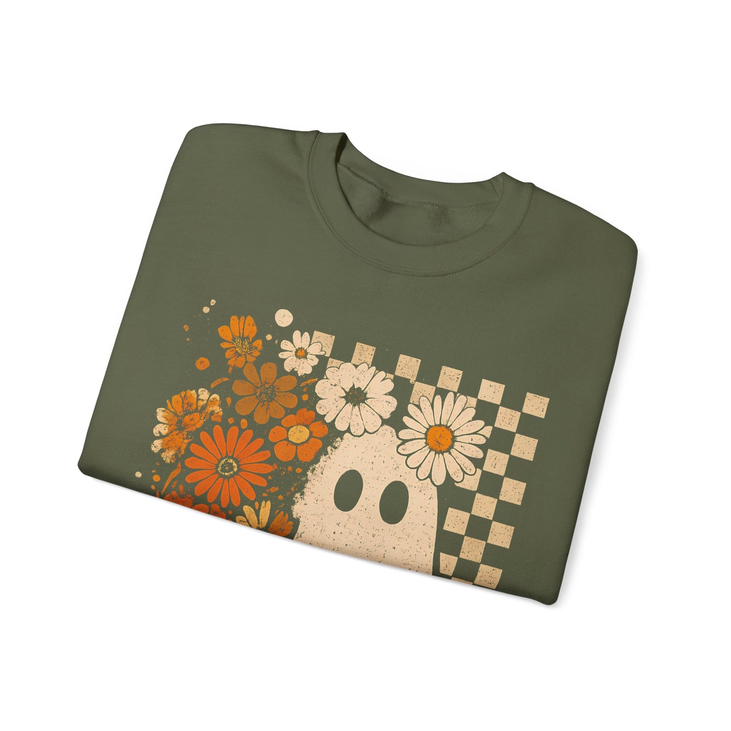 Retro Ghost Flower Sweatshirt