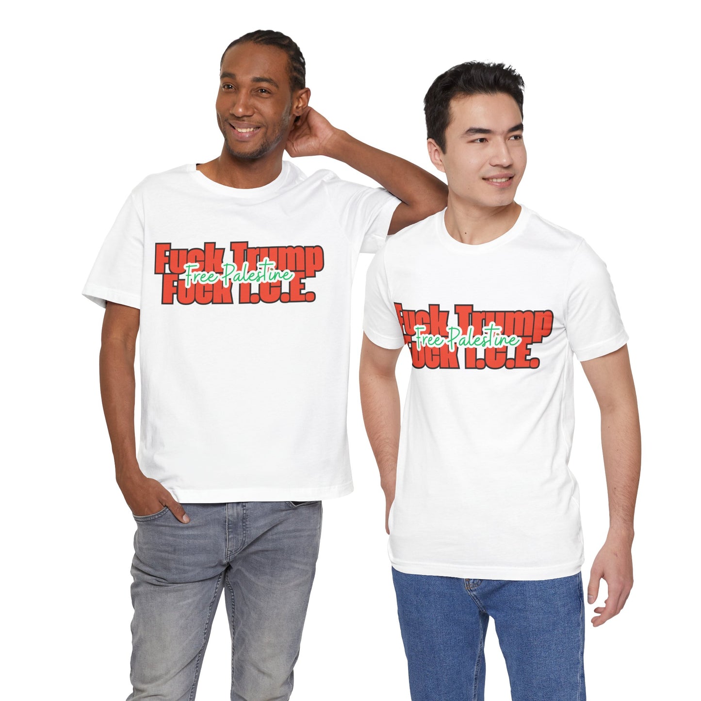 Free Palestine, Anti Trump, Anti I.C.E Tee