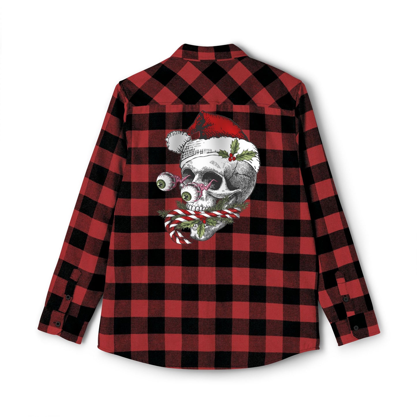 Christmas Skull Flannel Shirt
