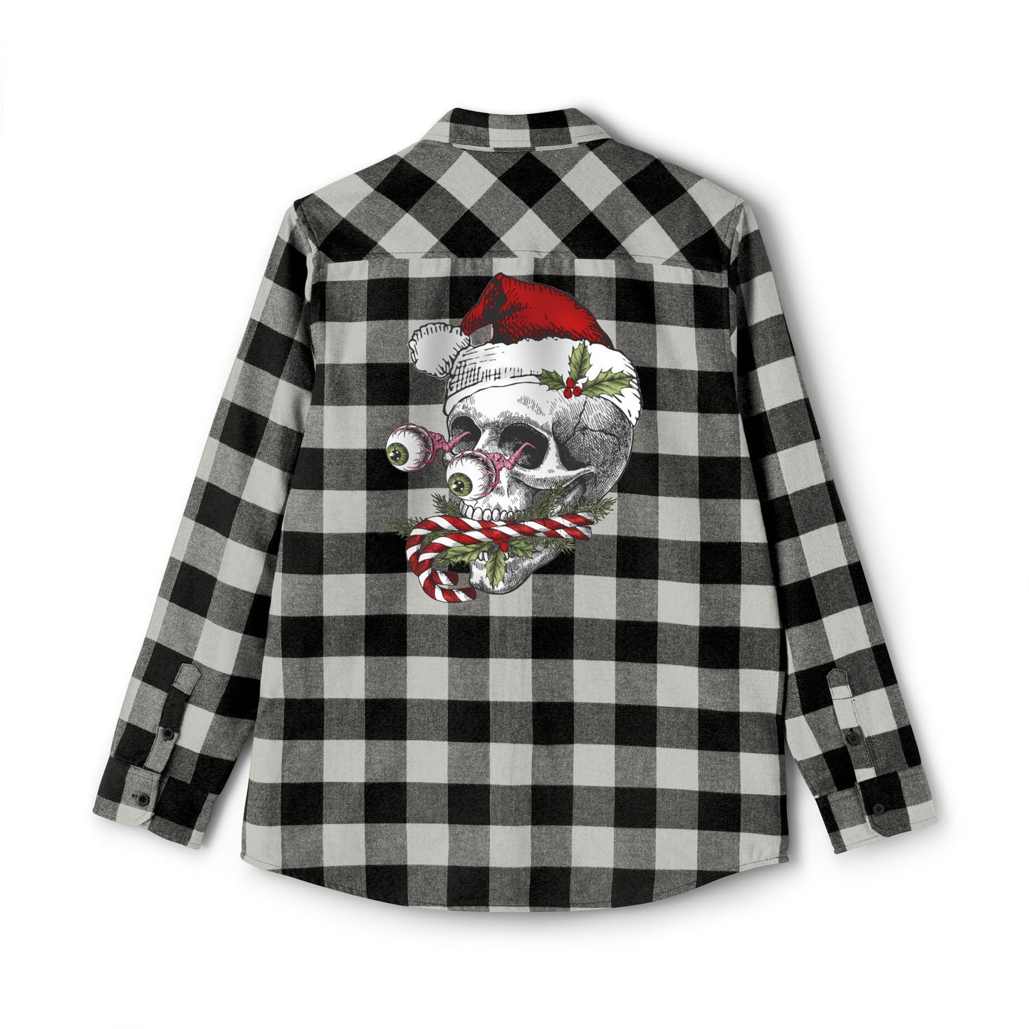 Christmas Skull Flannel Shirt