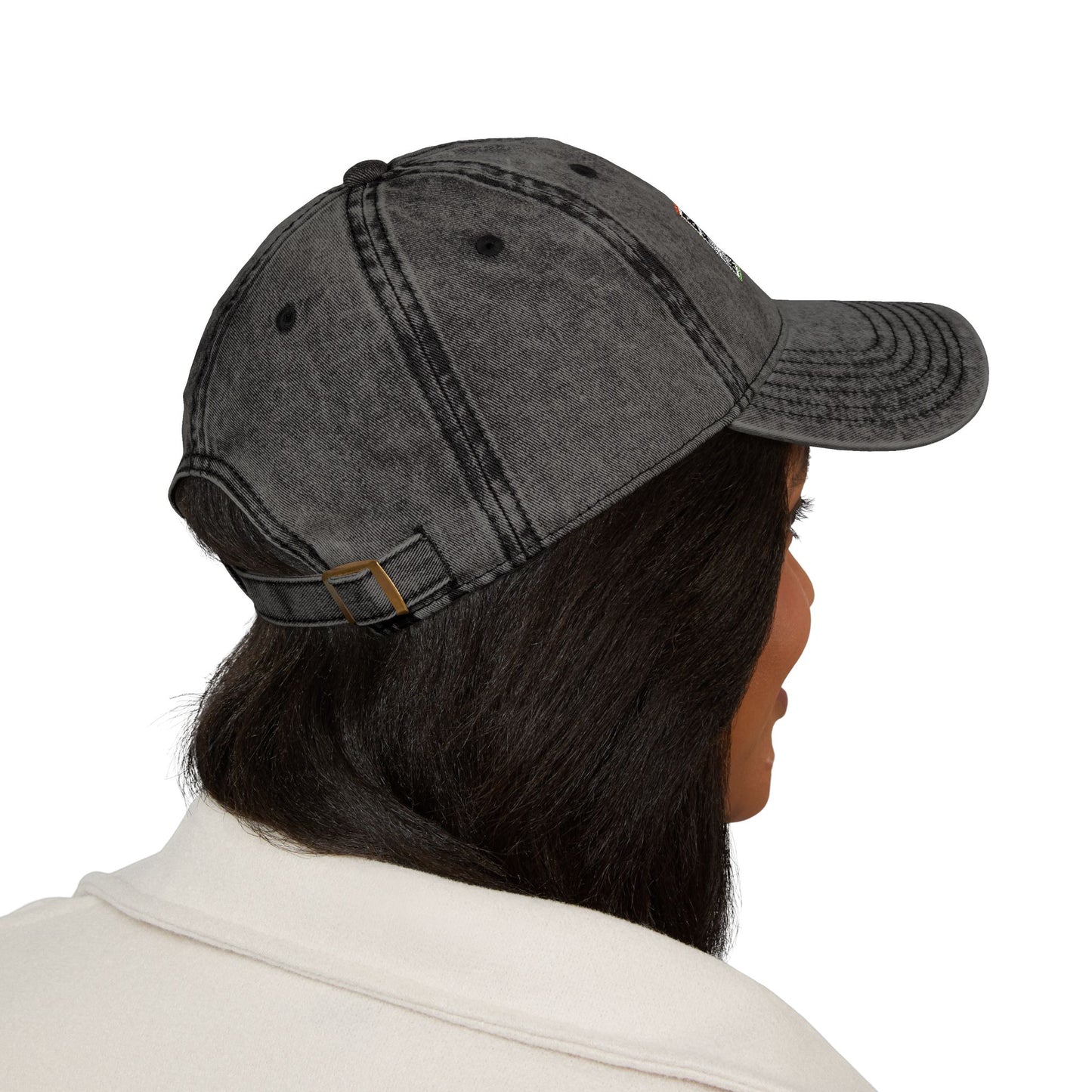 Vintage Big Meaty Women Embroidered Cap