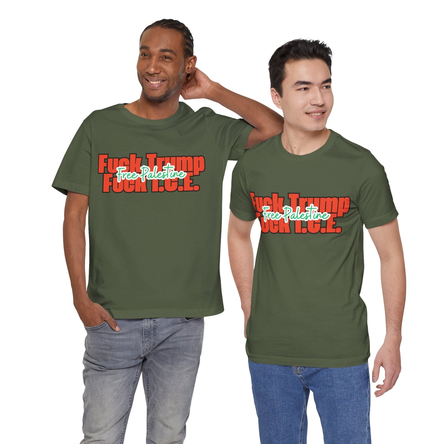 Free Palestine, Anti Trump, Anti I.C.E Tee