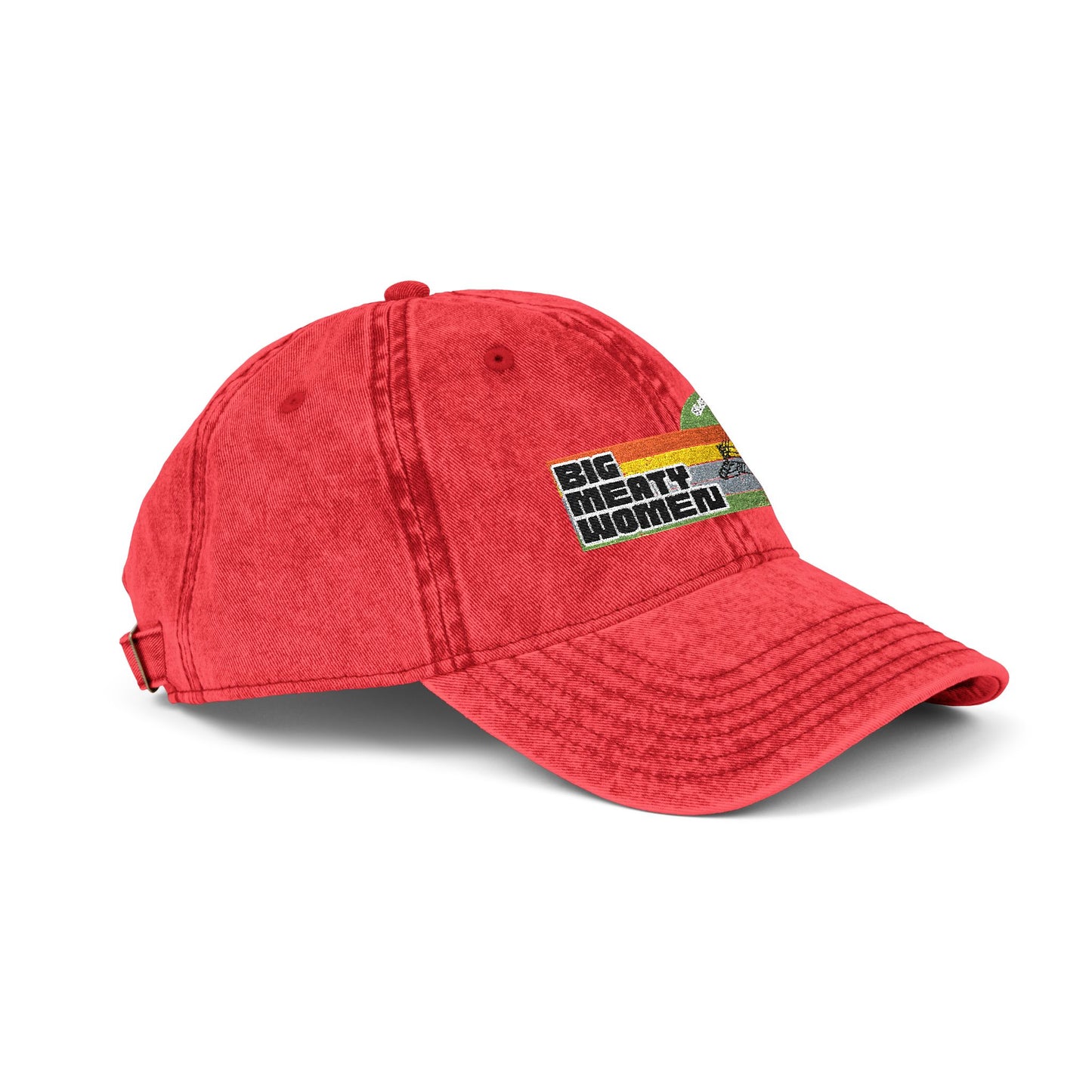 Vintage Big Meaty Women Embroidered Cap