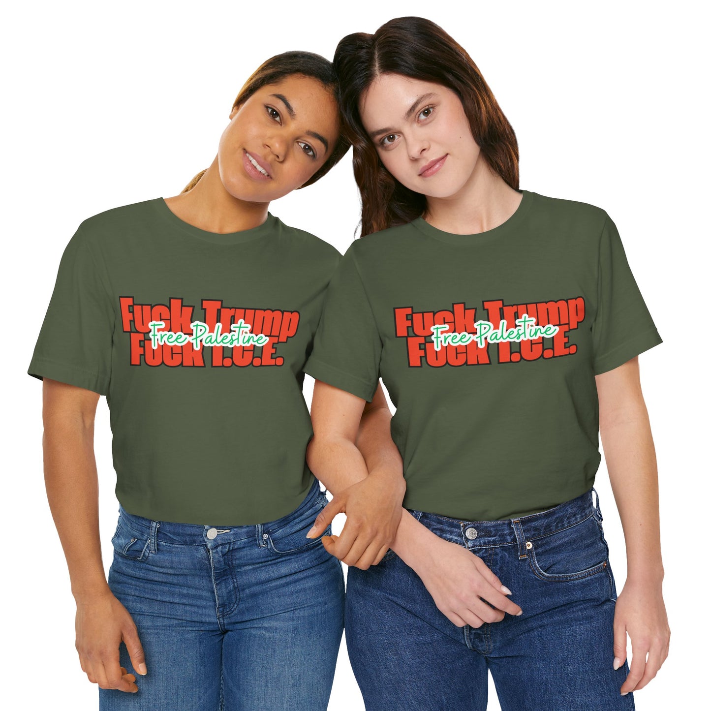 Free Palestine, Anti Trump, Anti I.C.E Tee