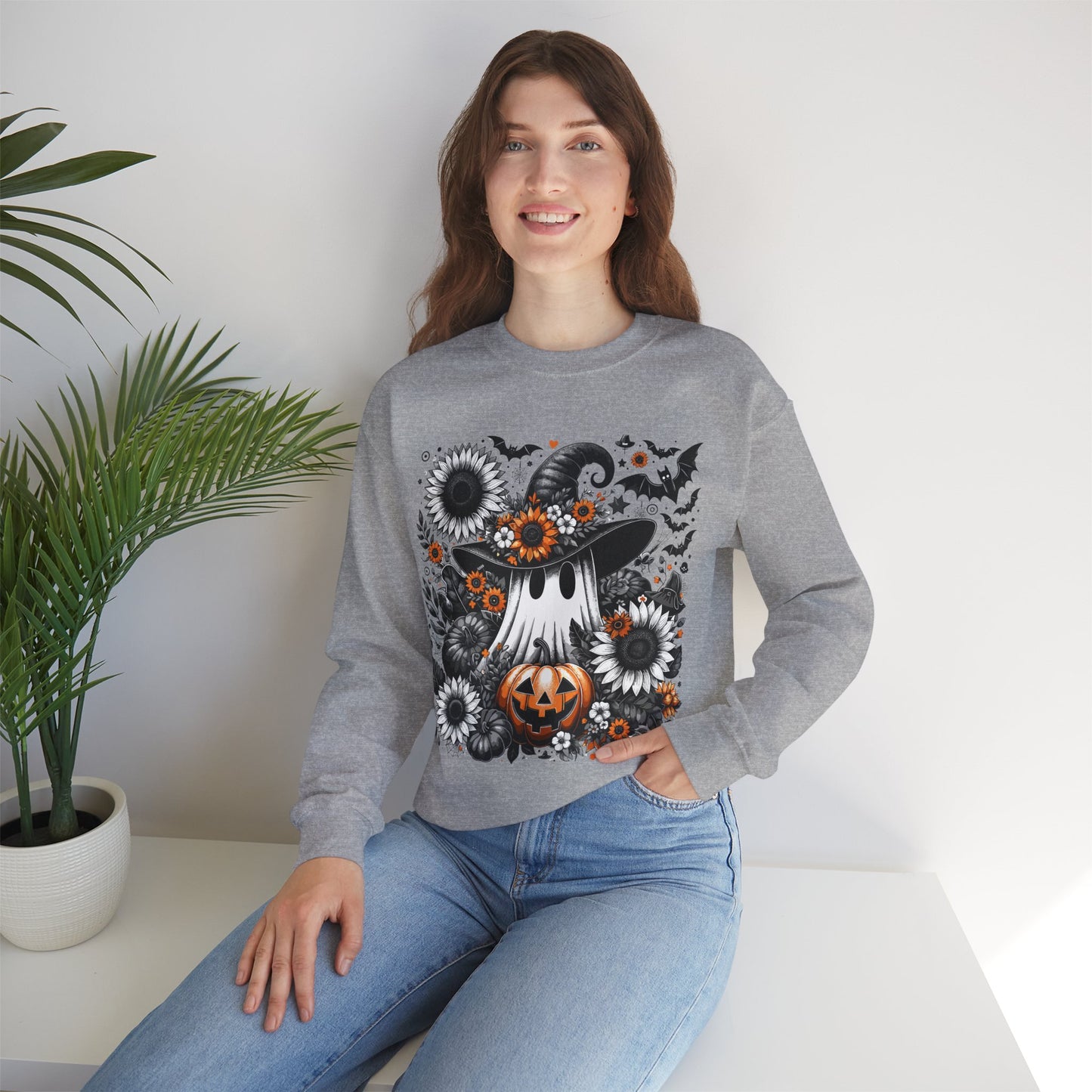 Spooky Floral Halloween Sweatshirt