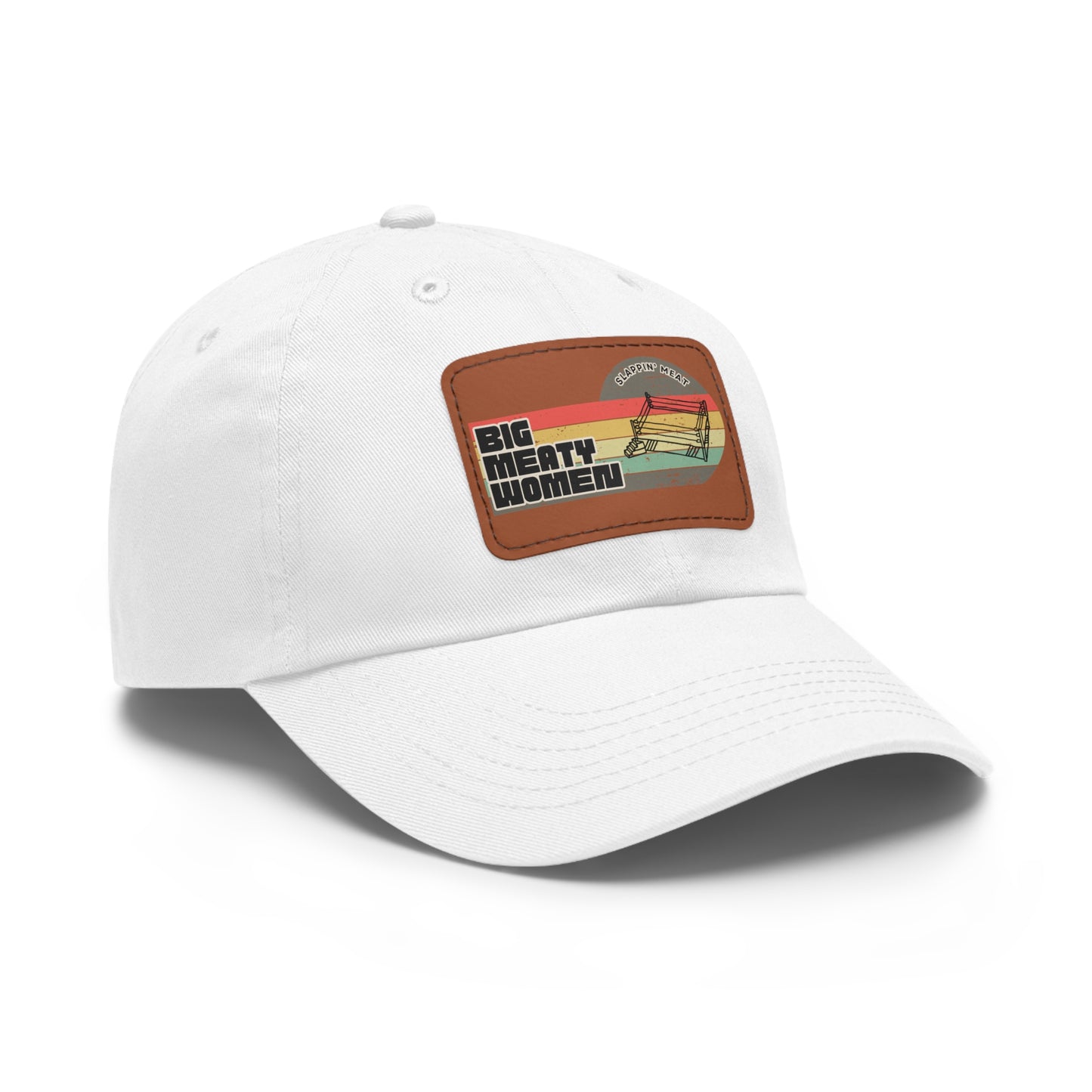 Dad Hat with Leather Patch - Vintage Big Meaty Women