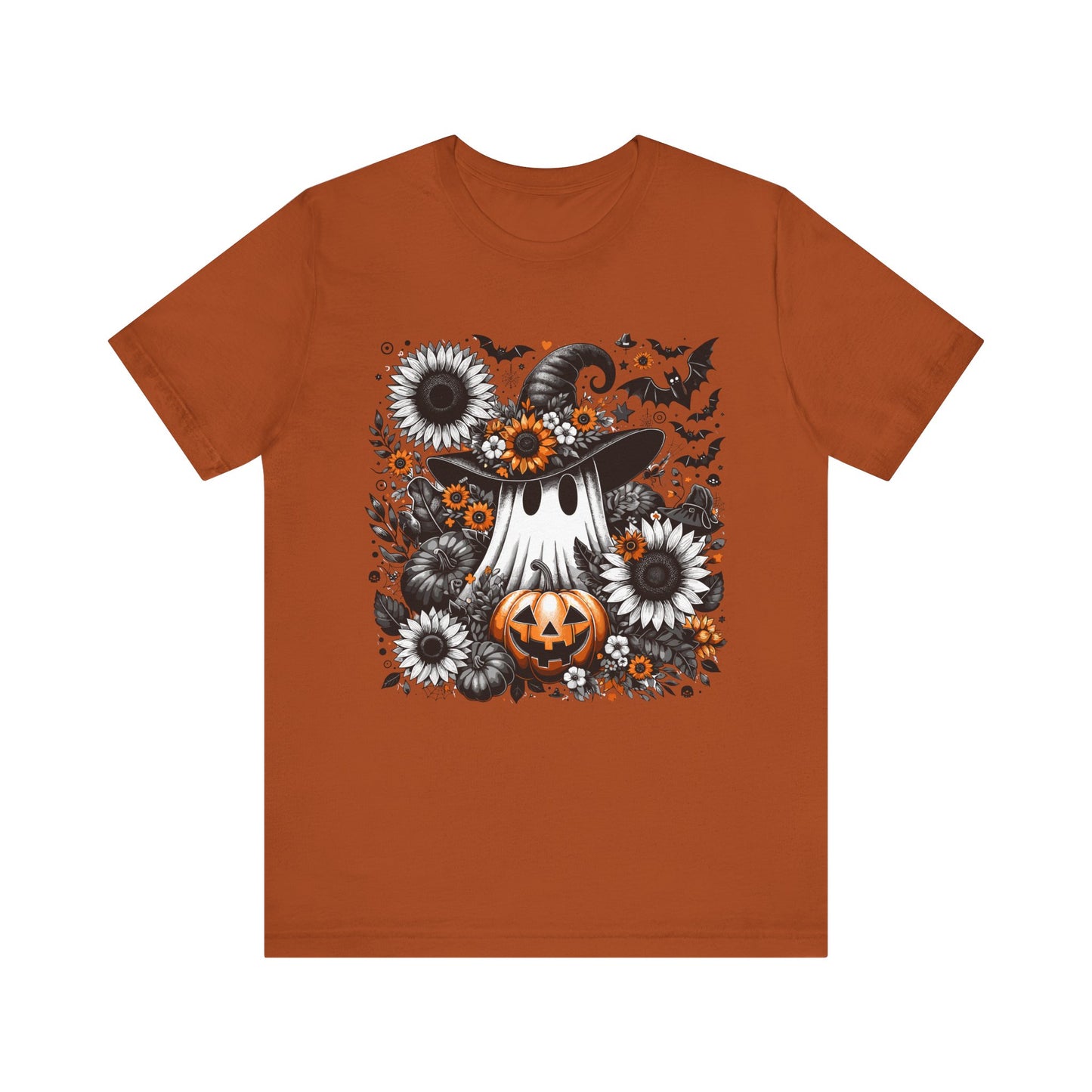 Halloween Ghost and Pumpkin Tee