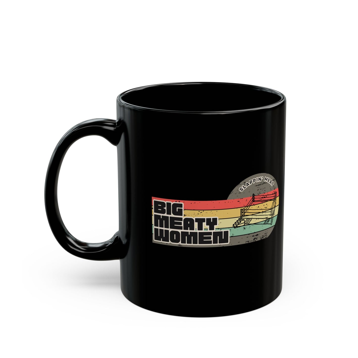 Vintage Big Meaty Women Black Mug