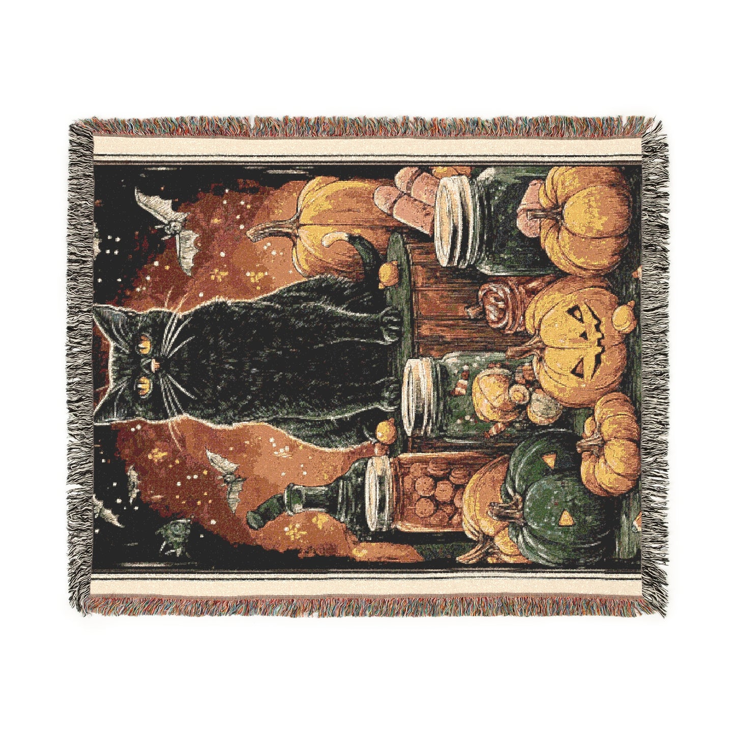 Woven Blanket Black Cat Apothecary