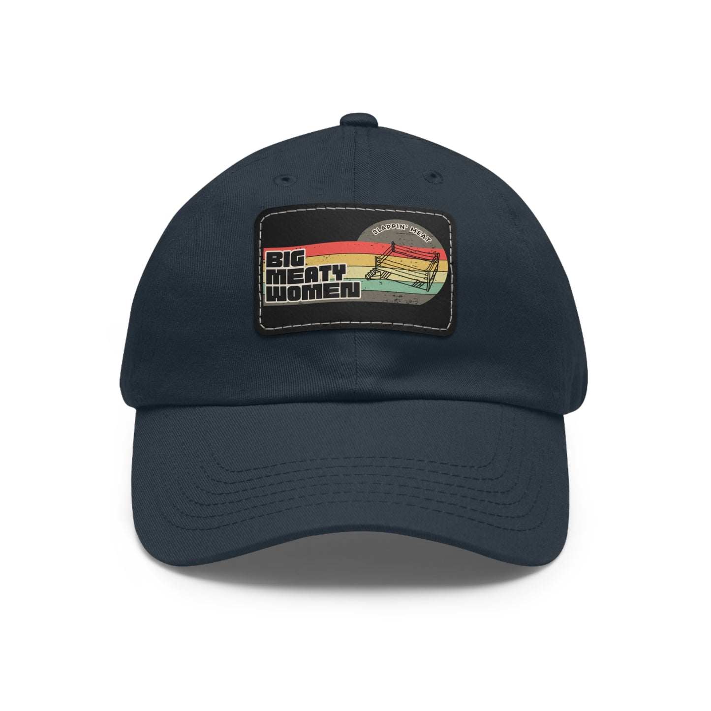 Dad Hat with Leather Patch - Vintage Big Meaty Women