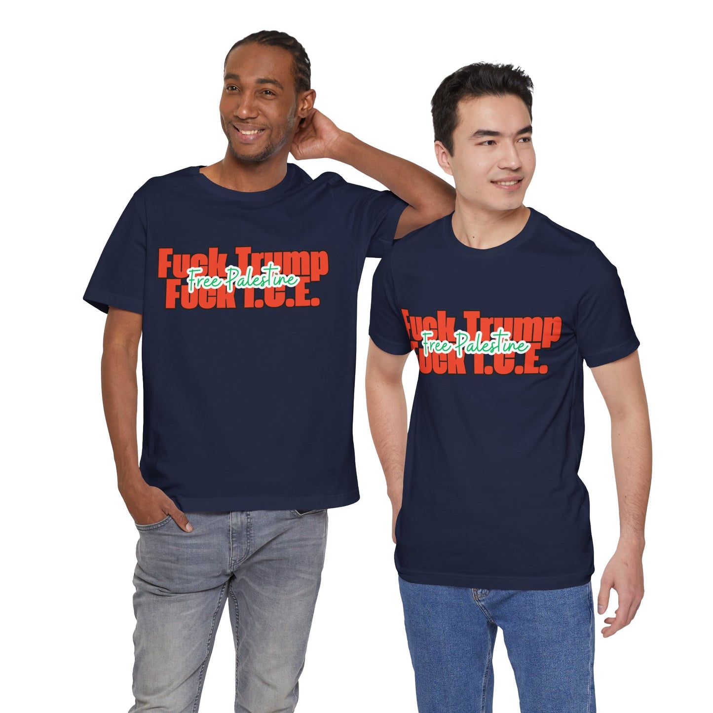 Free Palestine, Anti Trump, Anti I.C.E Tee