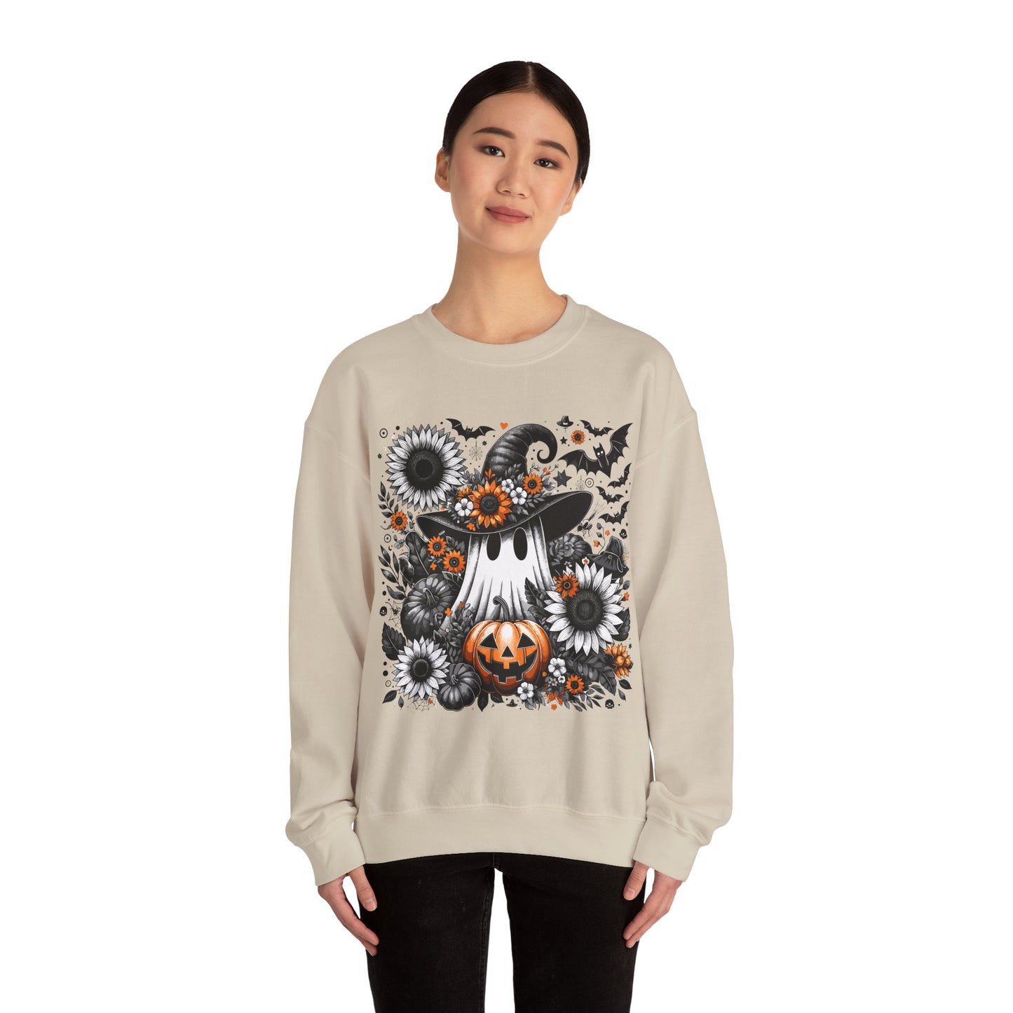 Spooky Floral Halloween Sweatshirt