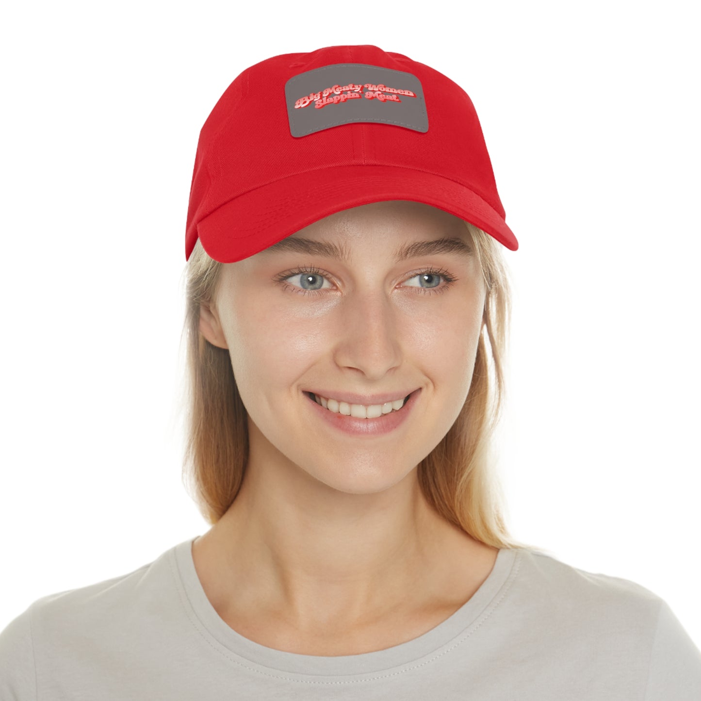 Dad Hat with Leather Patch - Retro Big Meaty Women