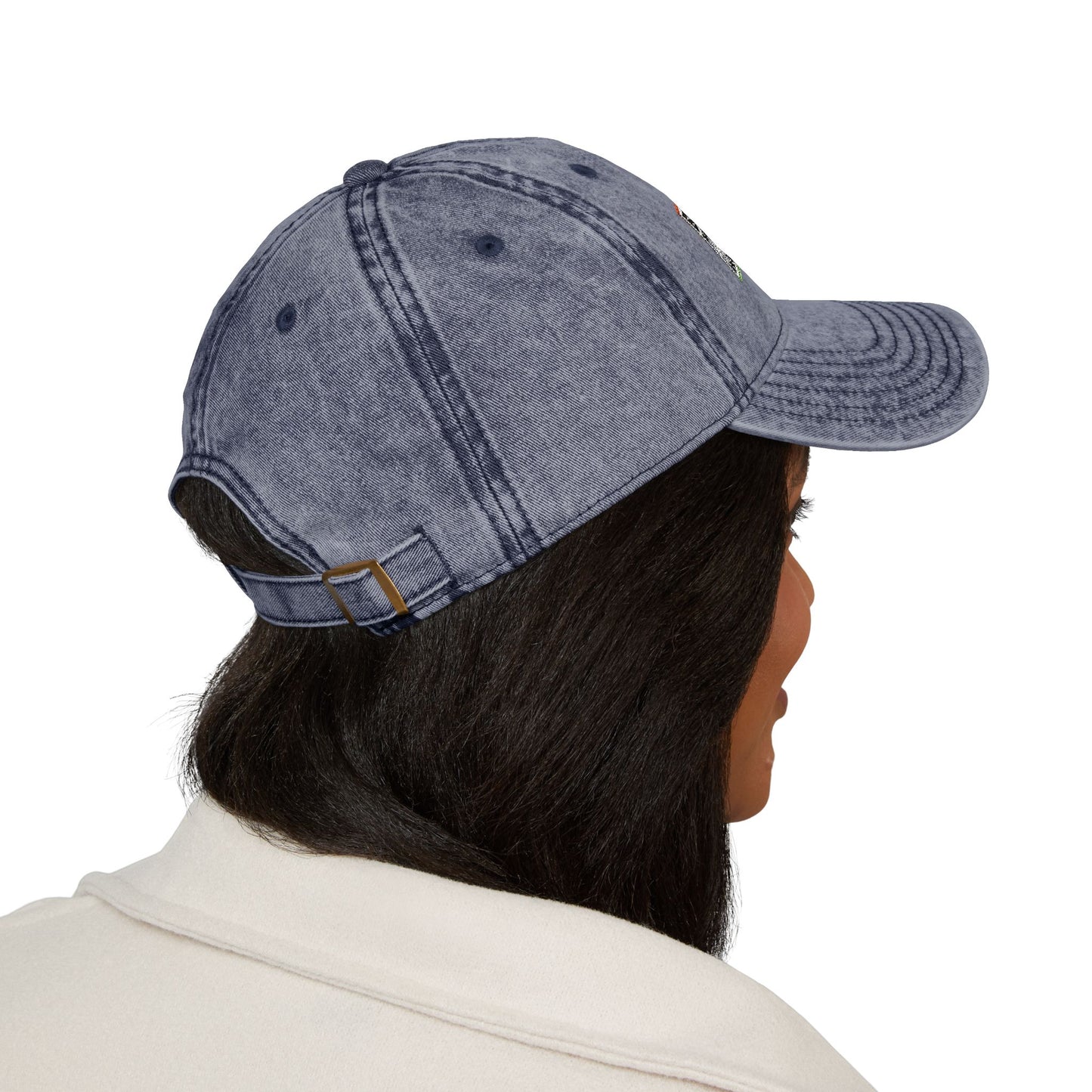 Vintage Big Meaty Women Embroidered Cap