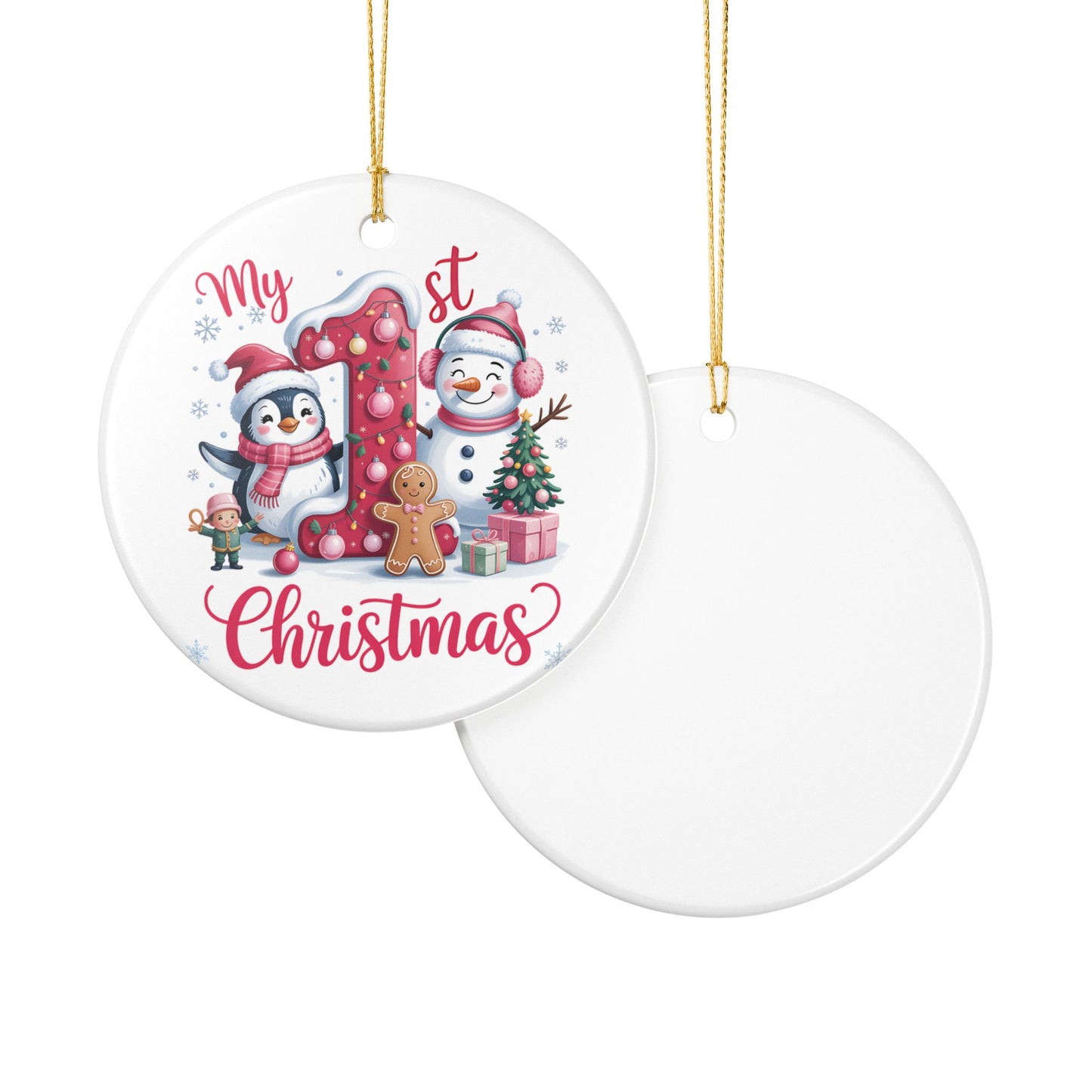 1st Christmas Ceramic Ornament - Celebrate Baby's First Christmas