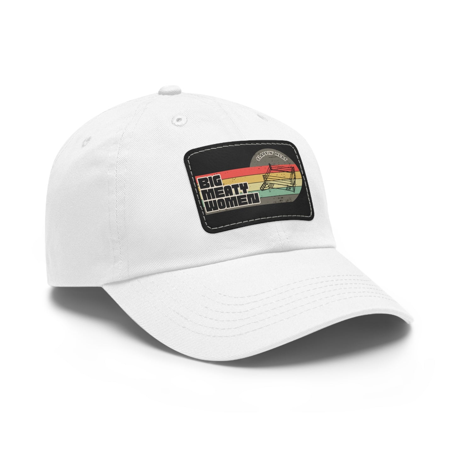 Dad Hat with Leather Patch - Vintage Big Meaty Women