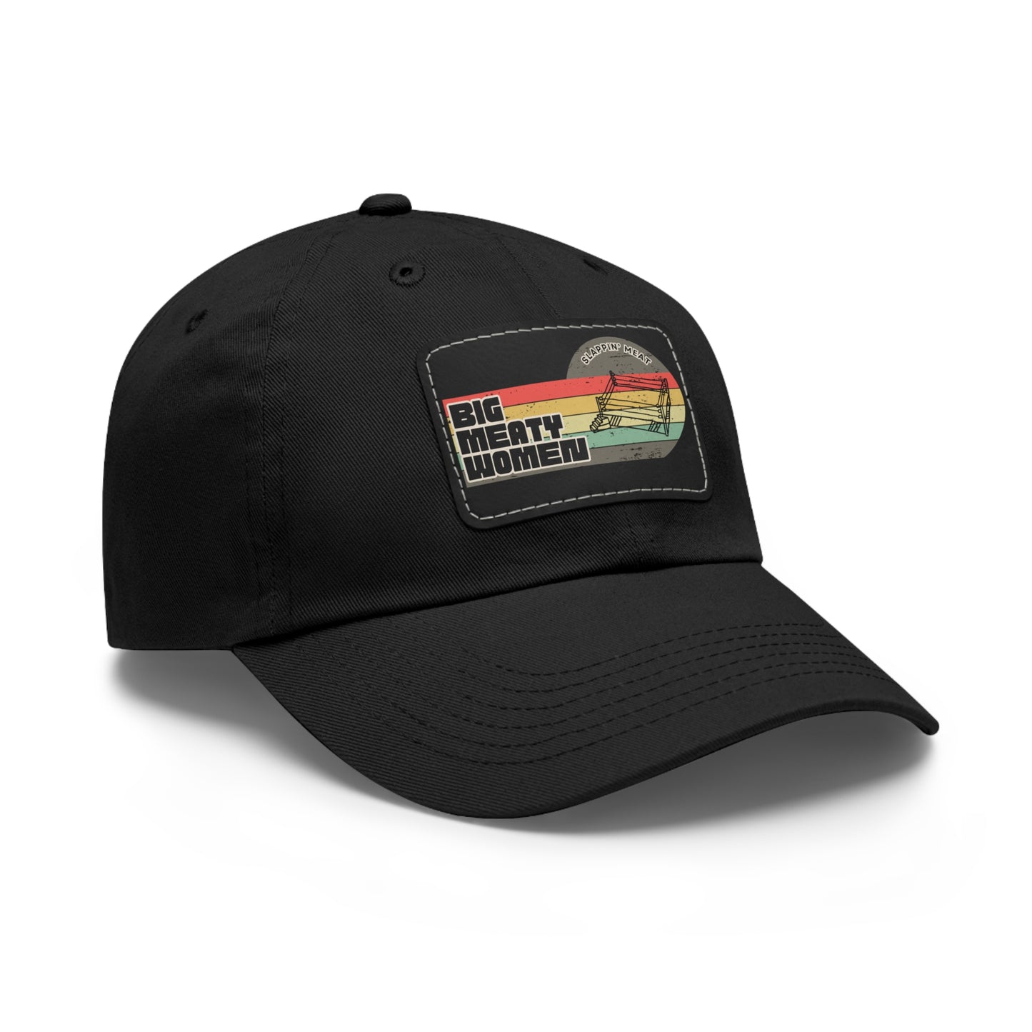 Dad Hat with Leather Patch - Vintage Big Meaty Women