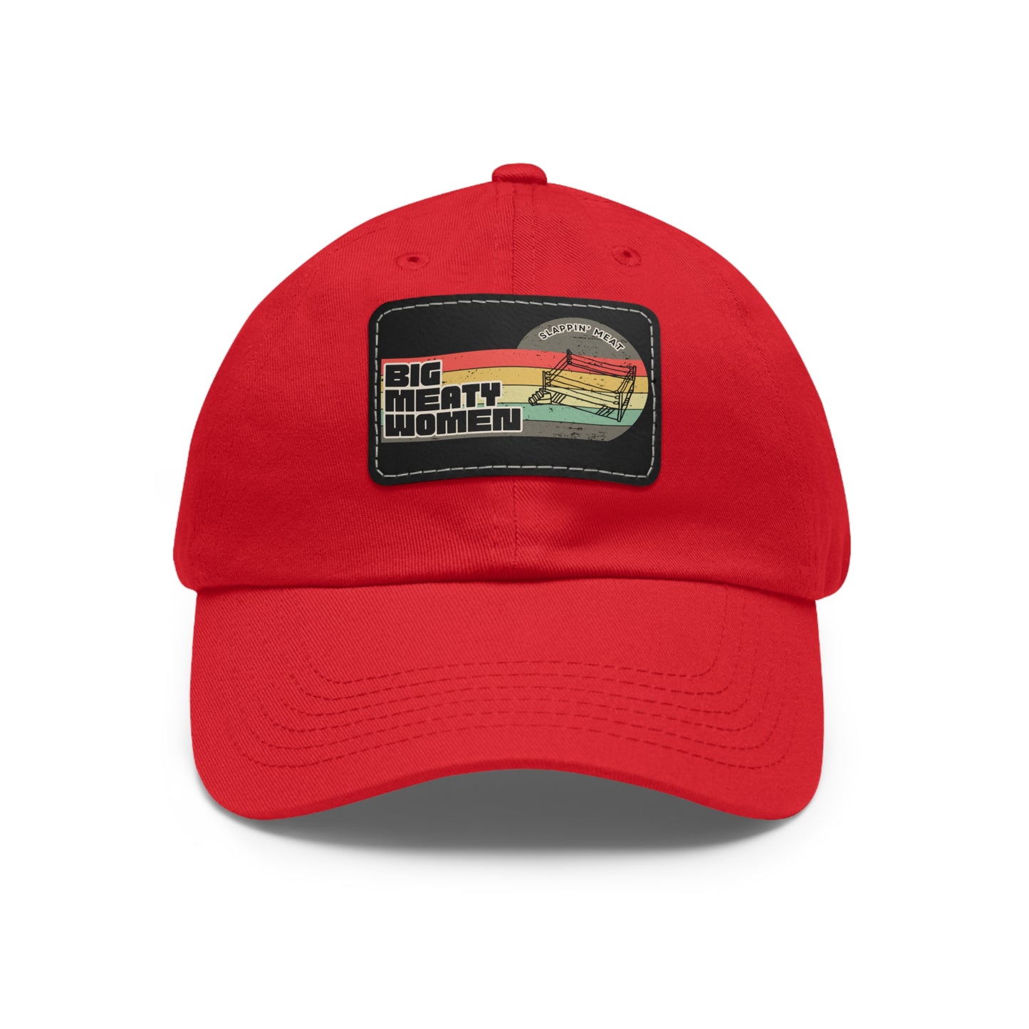 Dad Hat with Leather Patch - Vintage Big Meaty Women