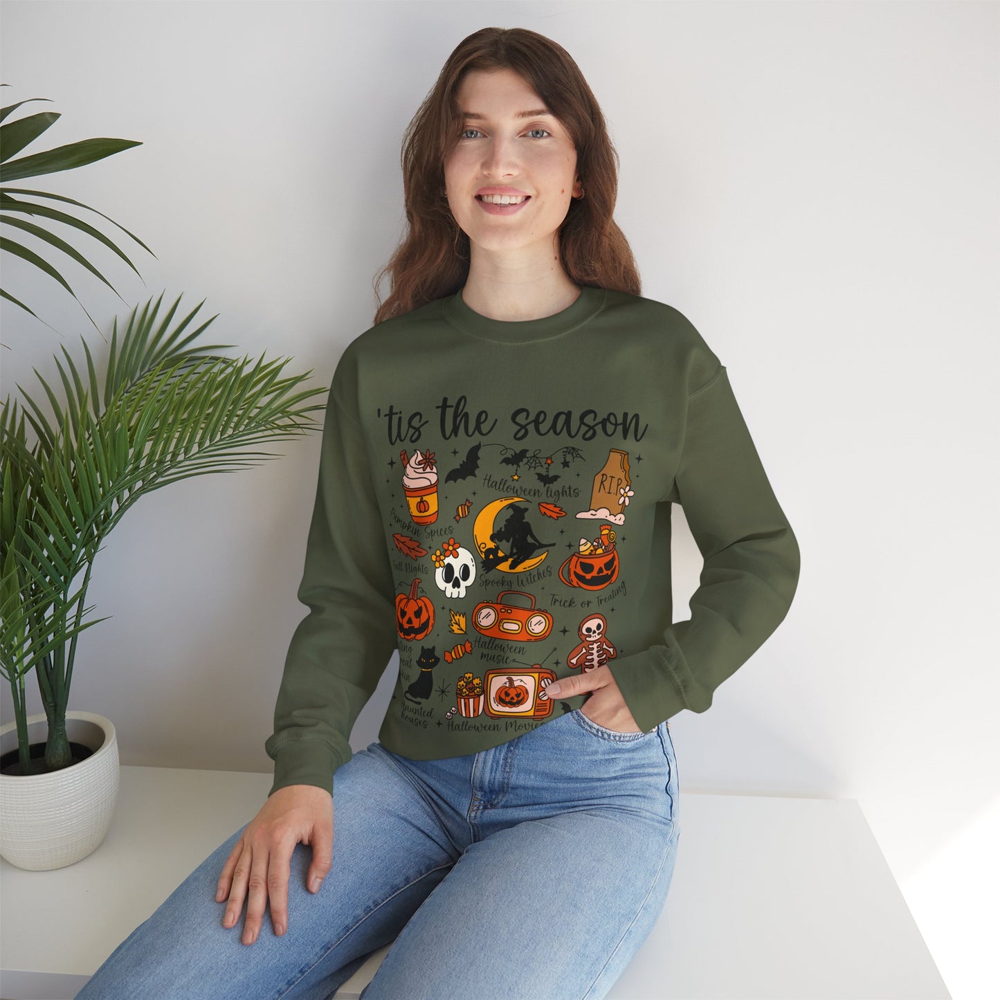 'Tis the Season Cozy Halloween Sweatshirt