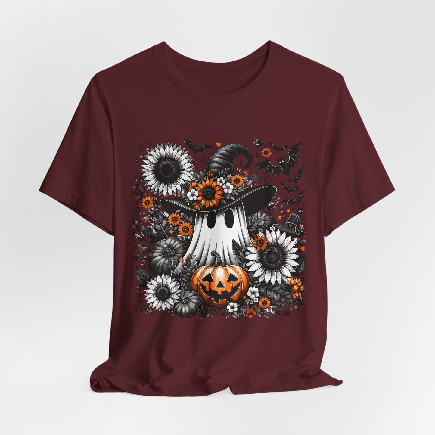 Halloween Ghost and Pumpkin Tee